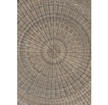 Nahaufnahme eines runden Rattangeflechts