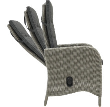 Gartenstuhl mit verstellbarer Rückenlehne und Polster