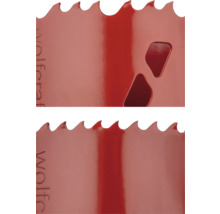 Detailansicht einer Lochsäge.