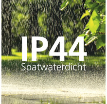 IP44 Schutzart gegen Spritzwasser