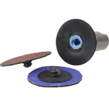 Schnellwechselsystem für Schleifscheiben mit Schleifscheiben und Schleiftellern