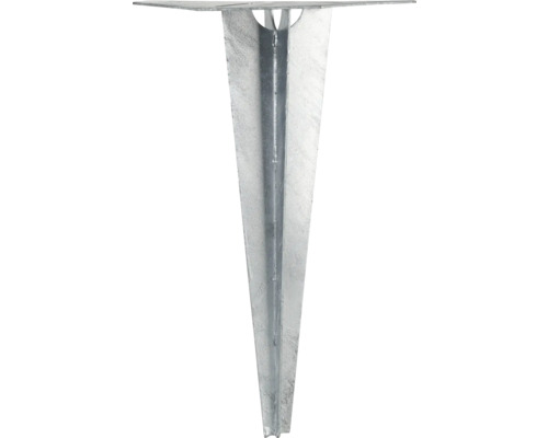 Einzelner Pfostenträger aus Metall zum Einbetonieren