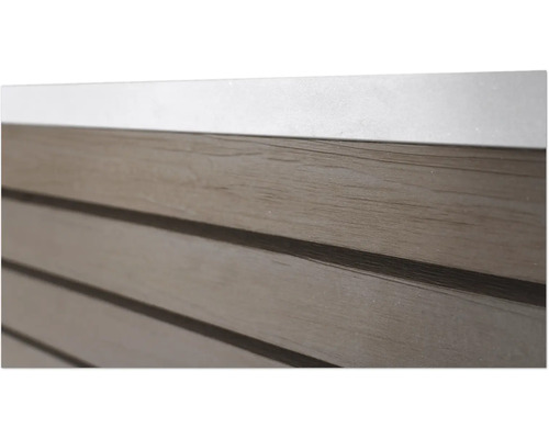 Detailansicht einer Holzfassade