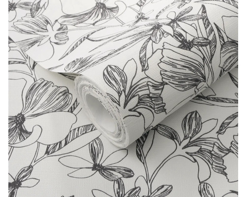 Tapetenrolle mit Blumenmuster