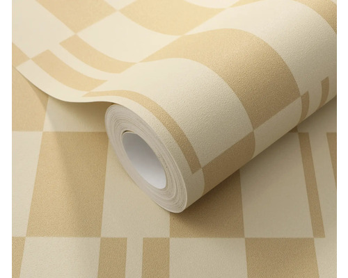Tapetenrolle mit Schachbrettmuster