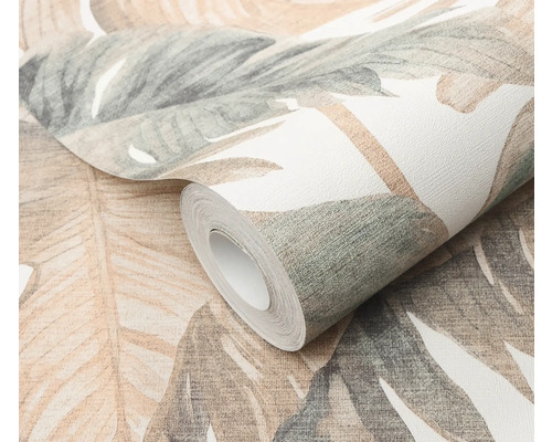 Tapetenrolle mit Blattmuster