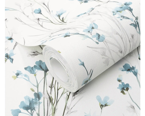 Tapetenrolle mit Blumenmuster