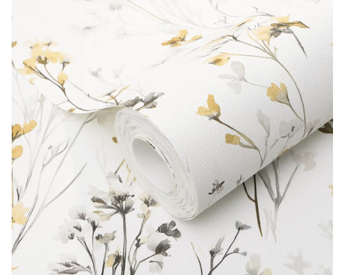 Tapetenrolle mit Blumenmuster