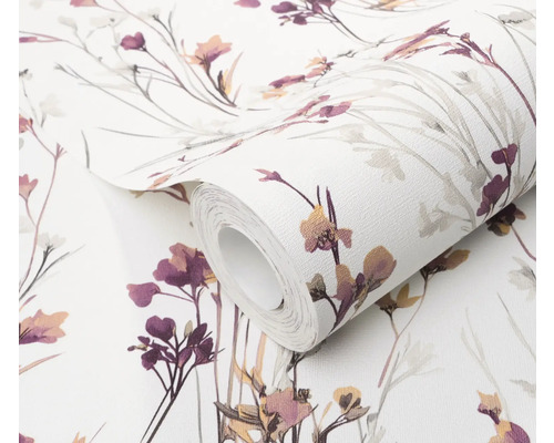 Tapetenrolle mit floralem Muster