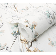 Tapetenrolle mit floralem Muster
