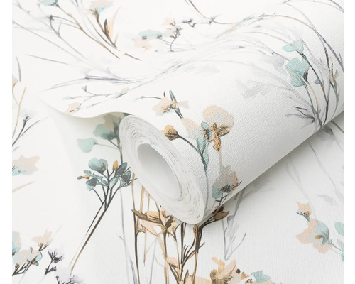 Tapetenrolle mit floralem Muster