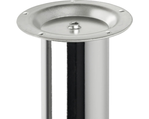 Möbelfuß aus Metall mit Befestigungsplatte