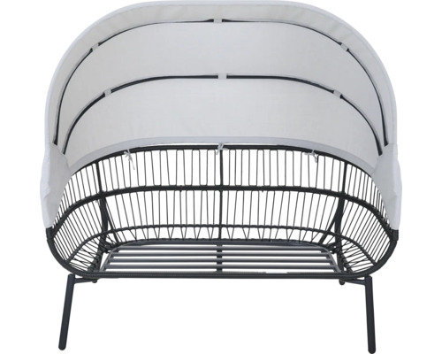 Gartensofa mit verstellbarem Sonnendach und Metallgestell