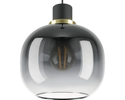 Pendelleuchte mit Lampenschirm aus Glas