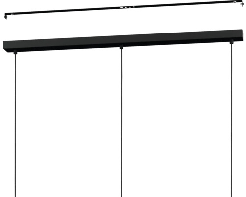 Schwarze Hängeleuchte zur Deckenmontage