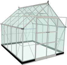 Gewächshaus mit Glas und Aluminiumrahmen