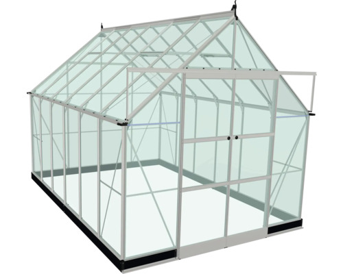 Gewächshaus mit Rahmen und Glasscheiben