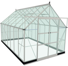 Gewächshaus mit Aluminiumrahmen und Glasfenstern
