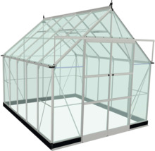 Gewächshaus mit Glas und Metallrahmen