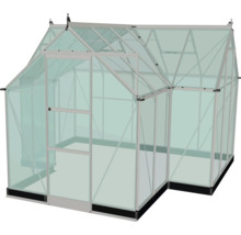 Gewächshaus mit Aluminiumrahmen und Glas