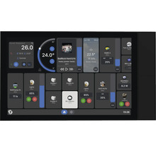 Smart Home Steuerung mit Temperaturanzeige, Musikplayer und Lichtsteuerung