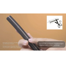 LED-Streifen-Anleitung zum Kürzen an blauen Markierungen