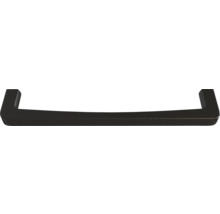 Schwarzer Möbelgriff in U-Form für Schränke und Schubladen.