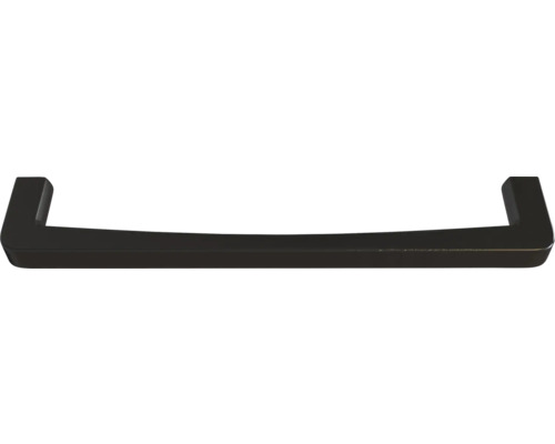 Schwarzer Möbelgriff in U-Form für Schränke und Schubladen.