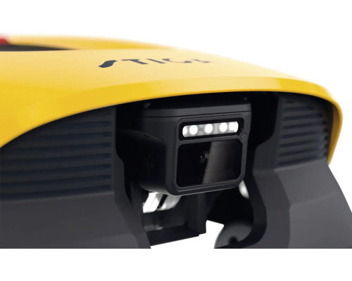 Nahaufnahme eines Stiga Mähroboters mit Sensor