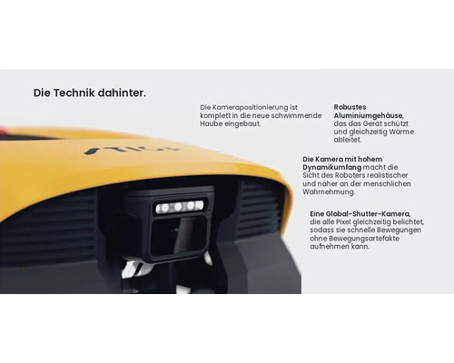 Kamera eines Rasenmähroboters