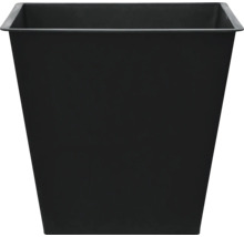 Schwarzer, eckiger Pflanzkübel