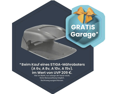 Aktionsangebot: Mähroboter mit gratis Garage