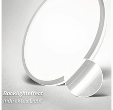 Runde LED Leuchte mit Hintergrundbeleuchtung für indirektes Licht