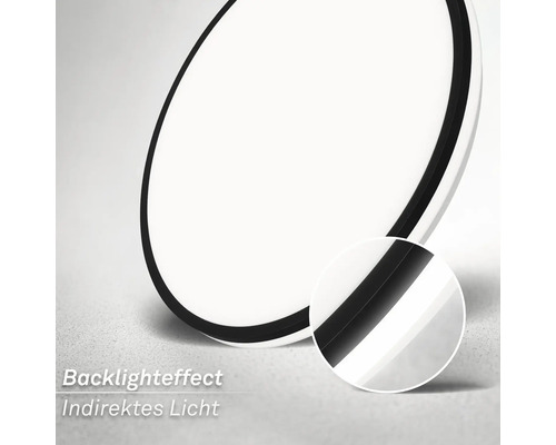 Runde Deckenleuchte mit indirektem Licht