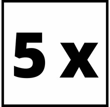 Fünf Stück Packung