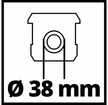Symbol für 38 Millimeter Durchmesser