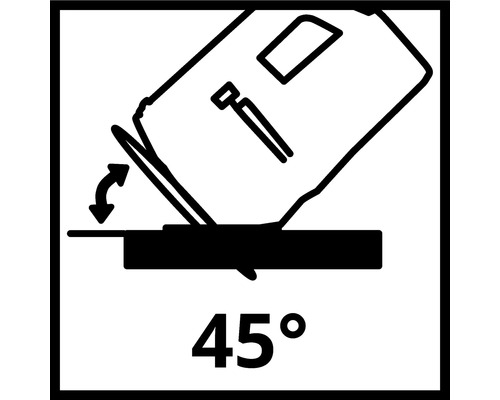 Symbol für 45 Grad Neigungswinkel