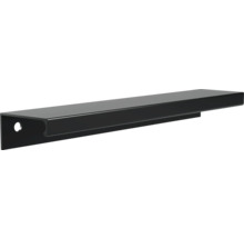 Schwarzer Profilgriff aus Metall für Möbel, modernes Design.
