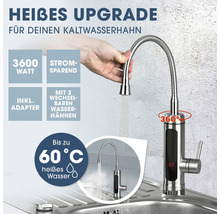 Heißwasserarmatur mit flexibler Brause für die Küche