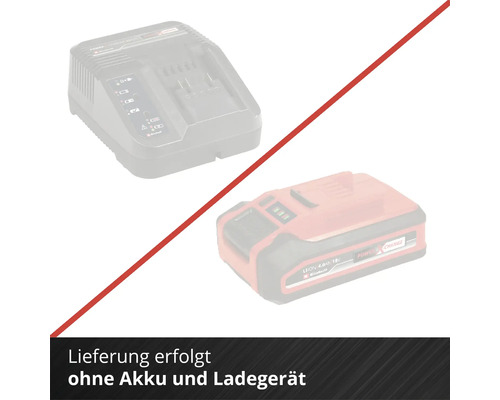 Abbildung zeigt Akku und Ladegerät, Lieferung erfolgt ohne Akku und Ladegerät