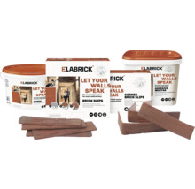 Elabrick Set mit Kleber, Eckverblendern, Grundierung und Verblendern