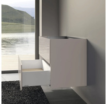 Waschtischunterschrank mit Schublade an einer Badezimmerwand