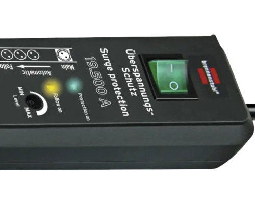 Überspannungsschutzleiste mit Brennenstuhl Logo