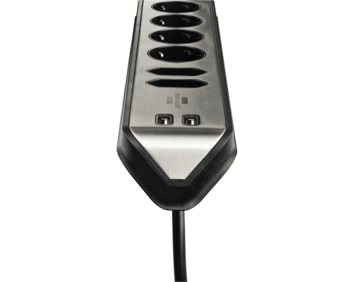 Brennenstuhl Steckdosenleiste mit sechs Steckdosen und zwei USB Anschlüssen