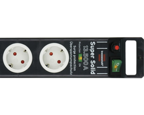 Steckdosenleiste mit Überspannungsschutz und Ein-Ausschalter