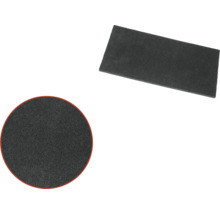 Zwei Pads aus Schaumstoff, rechteckig und rund