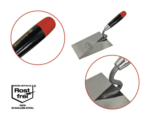 Maurerkelle mit Stahlblatt und Holzgriff