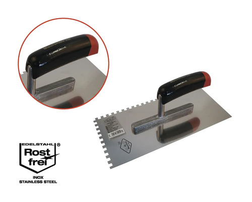 Zahnspachtel aus rostfreiem Edelstahl mit Griff