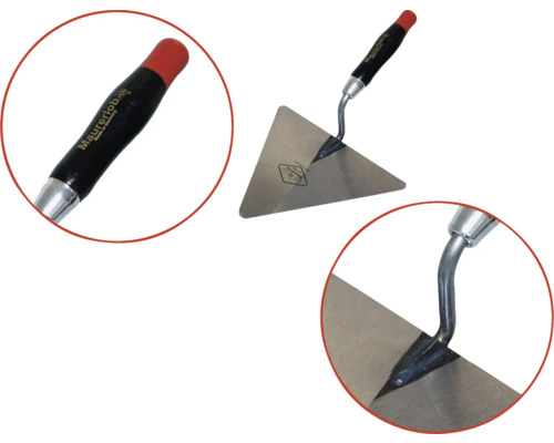Dreieckige Maurerkelle mit Griff