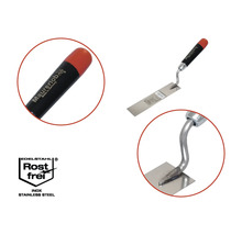 Maurerkelle aus Edelstahl mit Kunststoffgriff